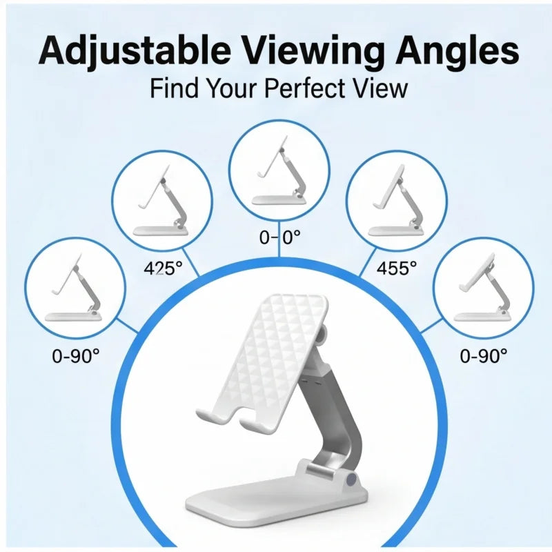 Adjustable Desktop Phone & Tablet Stand — Universal Modular Holder