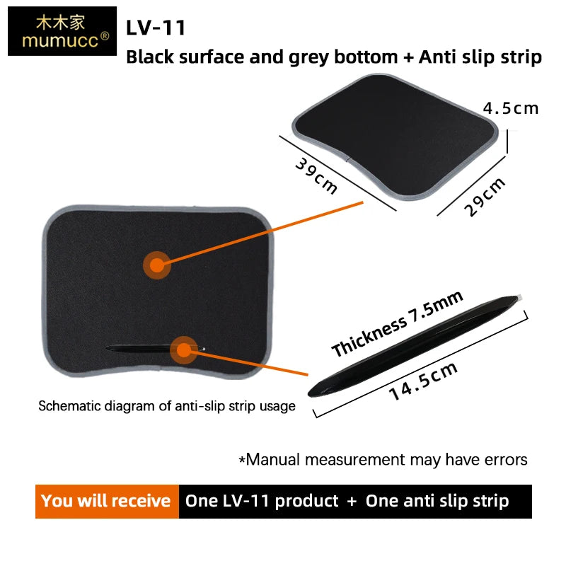 Laptop Lap Desk with Cushion — Foam-Filled Pillow Stand & Mouse Pad