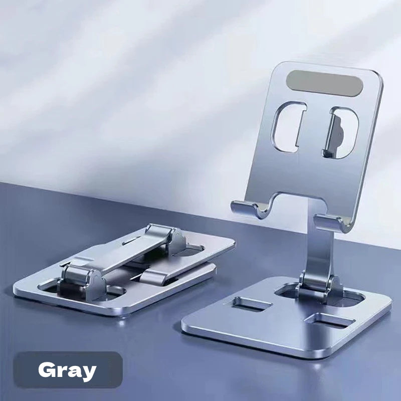 Universal Aluminum Alloy Tablet Stand — Adjustable Flexible Holder for iPad Air, Pro, Mini & Phones