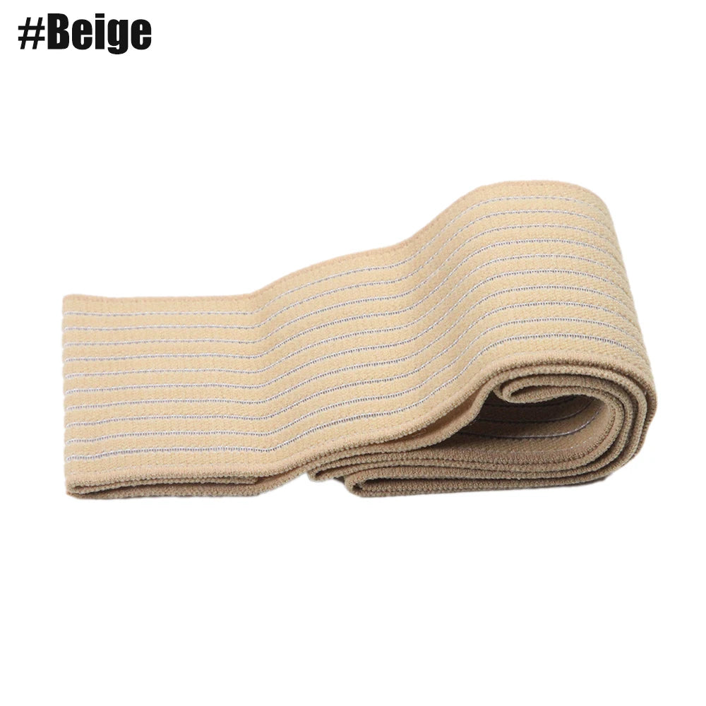 Adjustable Elastic Support Wrap with Hook-and-Loop Closure