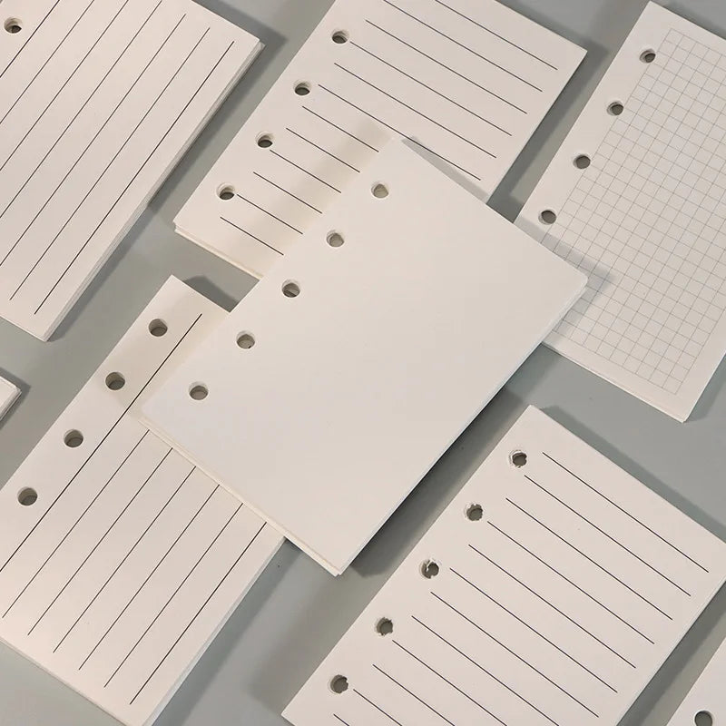 M5 Loose Leaf Refill Paper, 40 Sheets Planner Inserts for Mini Binder, Weekly Monthly To Do Dot Grid Lined Pages
