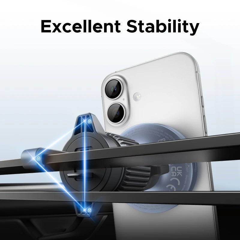 UGREEN Qi2.2 Magnetic Car Charger & Phone Holder — 15W/25W Wireless Charging Stand