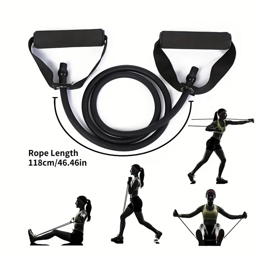 Resistance Bands with Handles — Strength Training Set for Home Workouts
