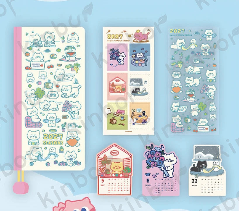 2027 Pocket Weekly Planner, Notebook and Cover Set Options