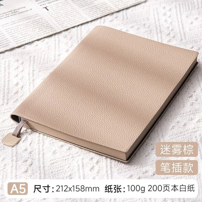 Personalized A5 PU Leather Notebook — Business, Study & To-Do Journal