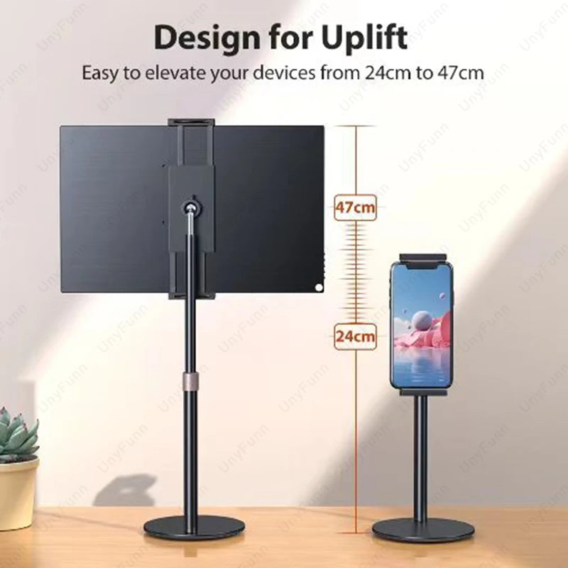Adjustable Telescopic Monitor Stand — Desktop Holder for 4.7–17.3″ Screens