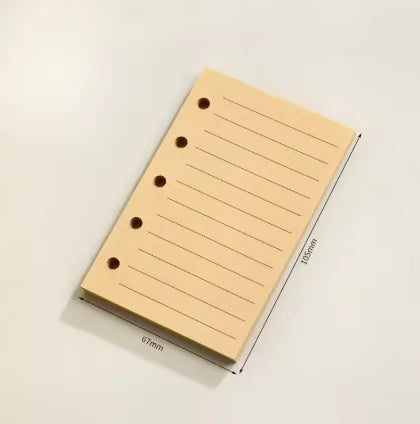 M5 Loose Leaf Refill Paper, 40 Sheets Planner Inserts for Mini Binder, Weekly Monthly To Do Dot Grid Lined Pages