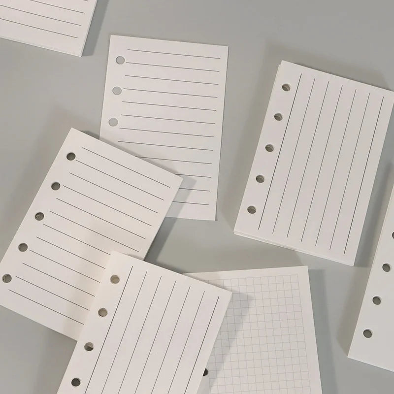 M5 Loose Leaf Refill Paper, 40 Sheets Planner Inserts for Mini Binder, Weekly Monthly To Do Dot Grid Lined Pages