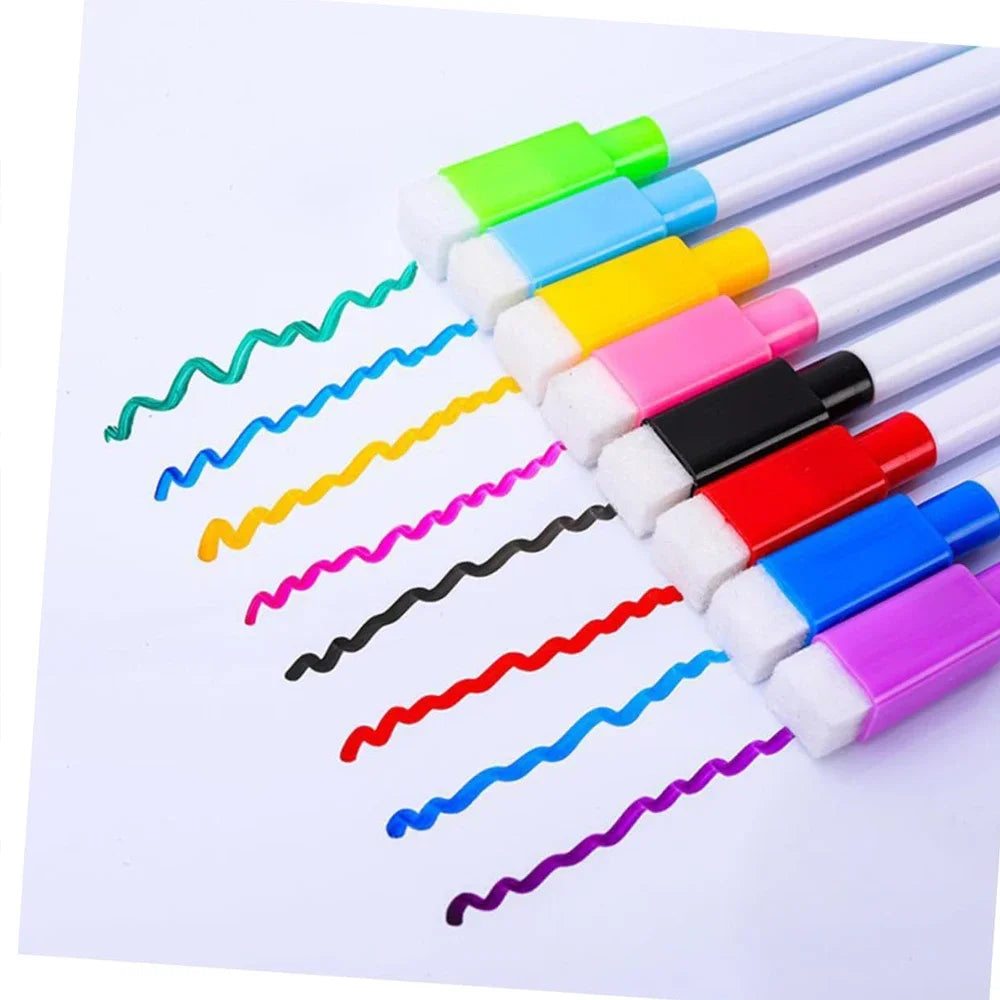 Magnetic Dry Erase Markers with Eraser Cap, Fine Tip Whiteboard Markers for Home, Office, School and Classroom, 1 to 48 Pack