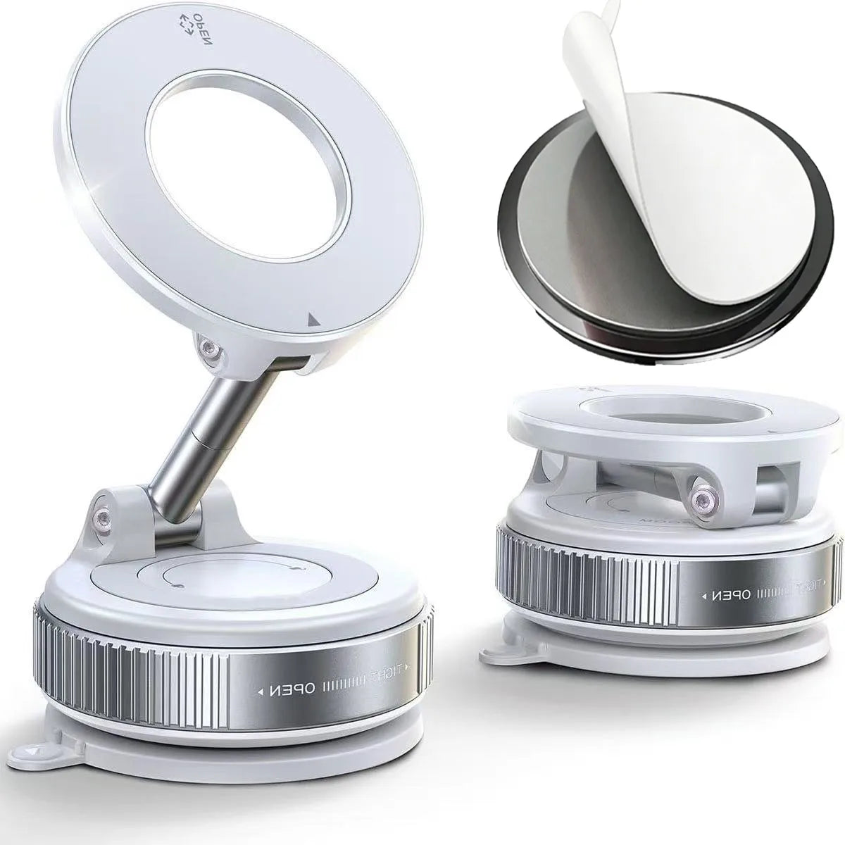 Foldable Magnetic Car Phone Holder with Suction Base