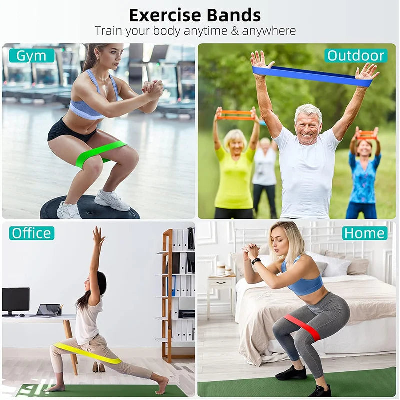 Latex Resistance Loop Bands for Workouts, Single & 5-Piece Options