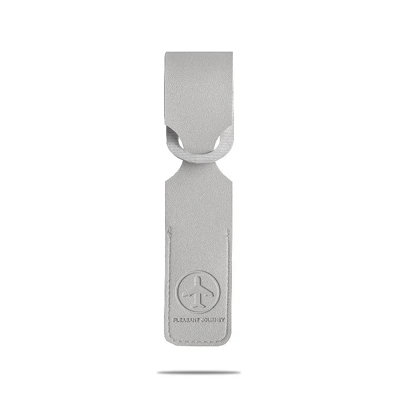 PU Leather Luggage Tag with ID Card Holder for Suitcases, Travel Bags and Backpacks