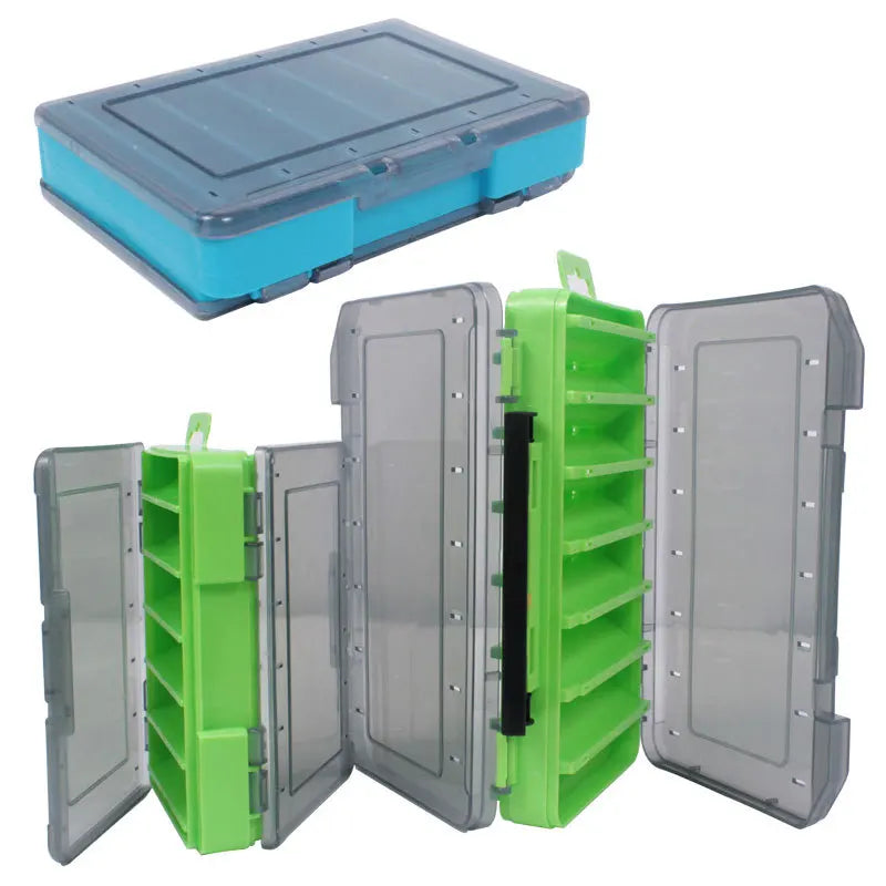 Clear Compartment Storage Box Organizer for Desk Supplies and Small Accessories