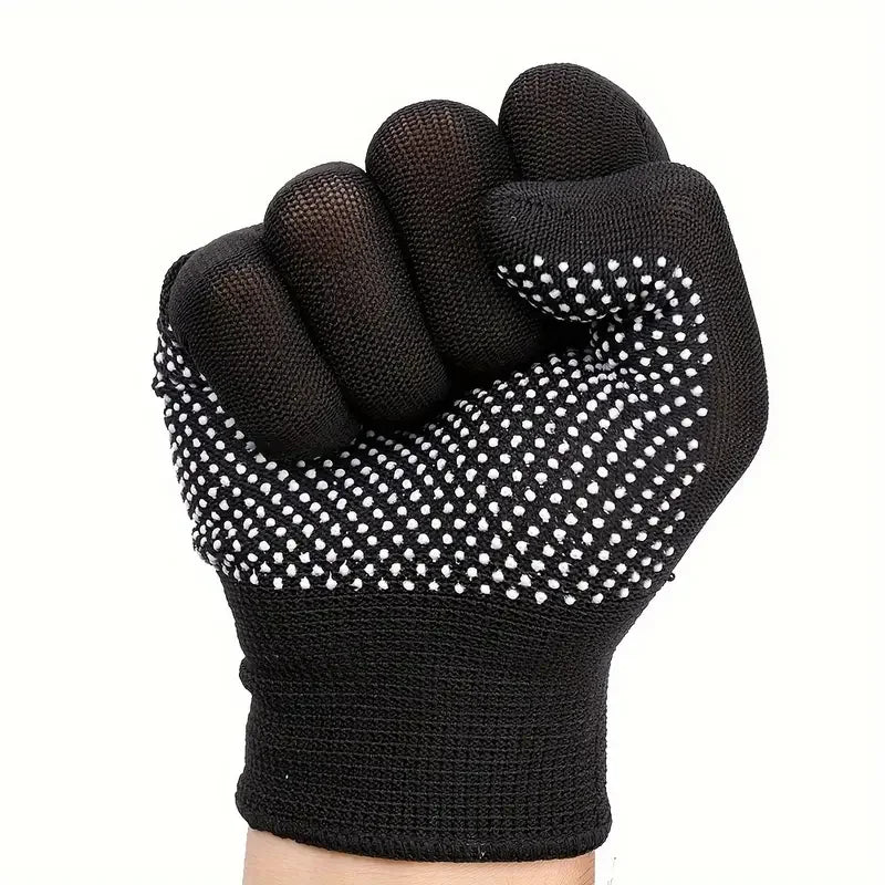 10-Pack Breathable Nylon Work Gloves — Unisex Non-Slip Gloves for Cycling, Fishing & Camping