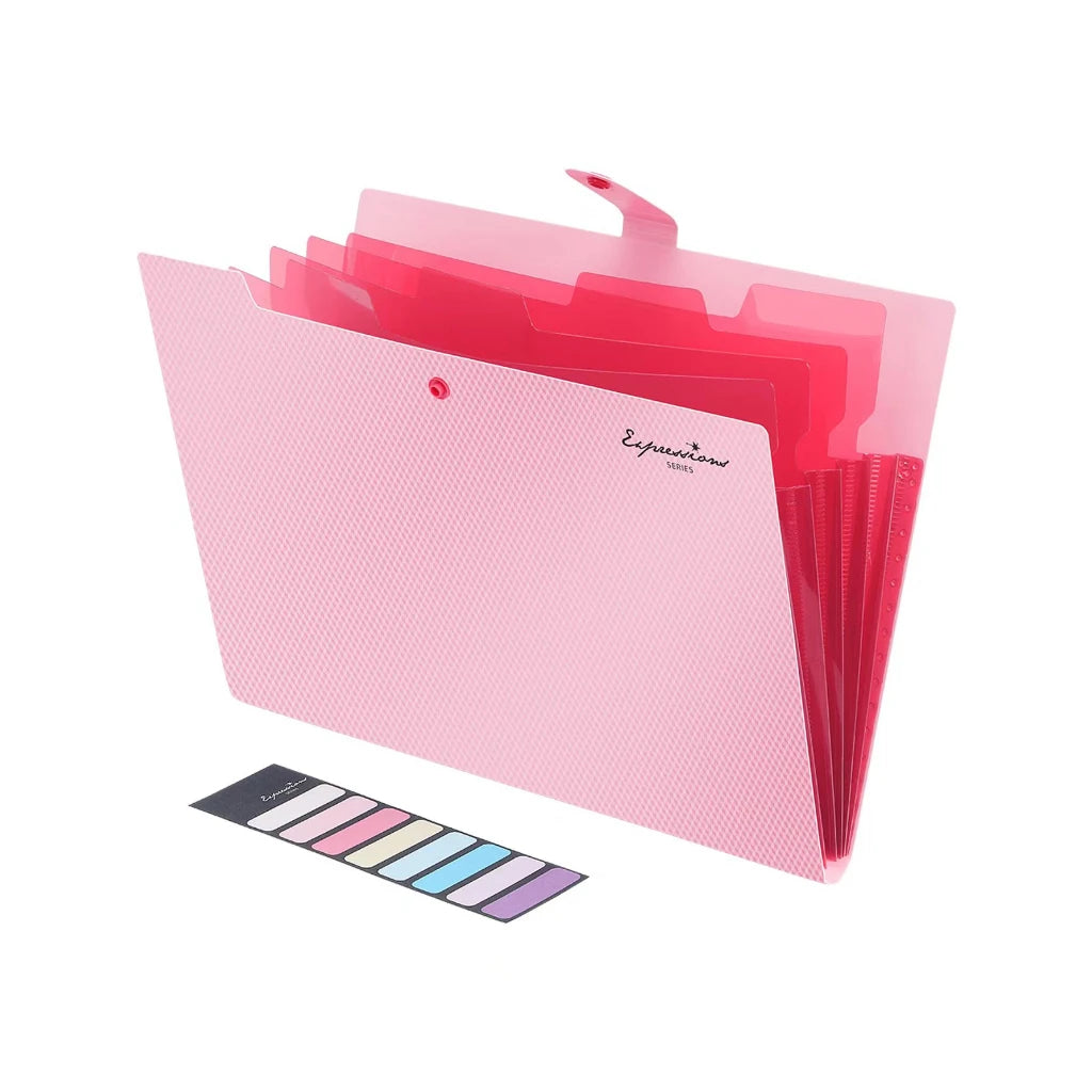 A4 5-Pocket Expanding File Folder — Portable Document Organizer