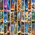 Creative Fantasy Art Bookmarks — Set of 30 or 60