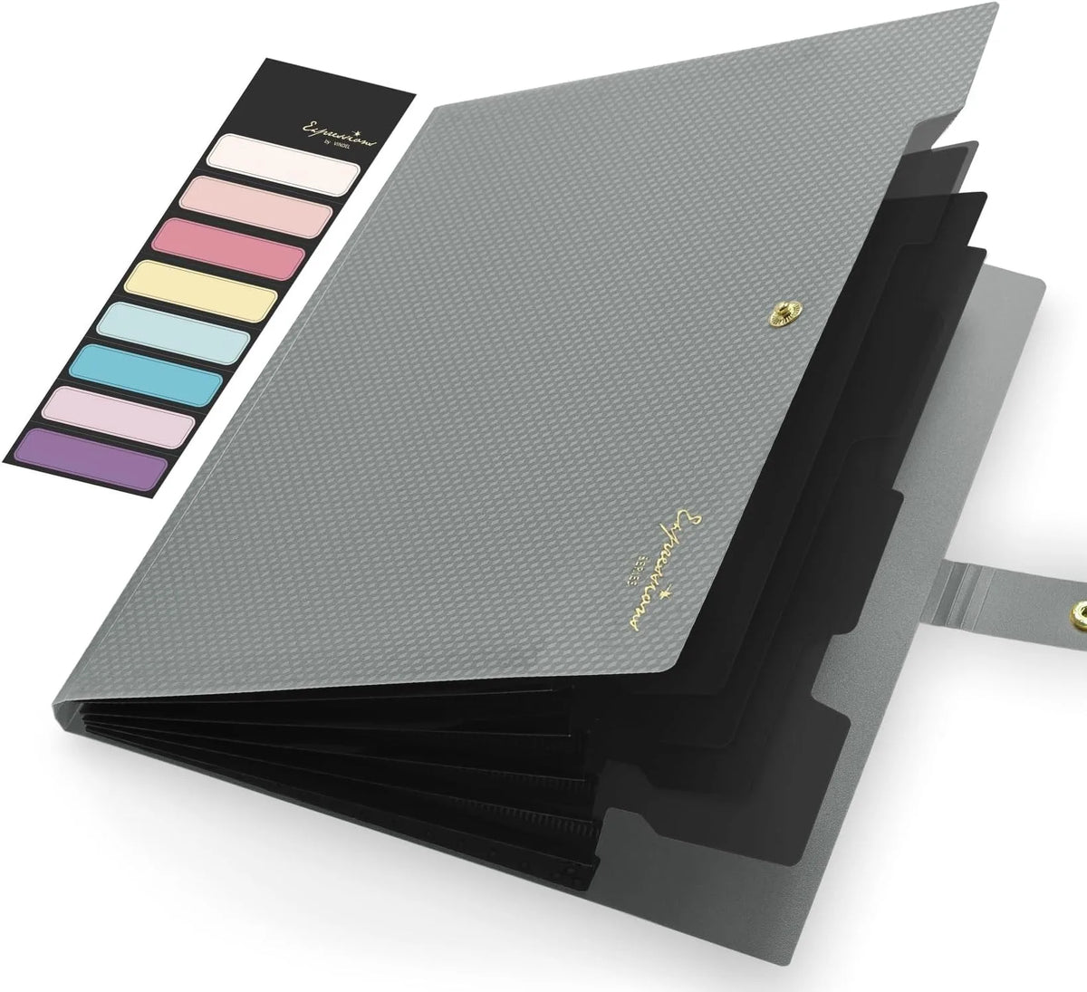 A4 5-Pocket Expanding File Folder — Portable Document Organizer