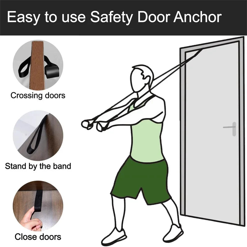 Resistance Band Door Anchor Attachment — 1-Piece & 2-Piece Options