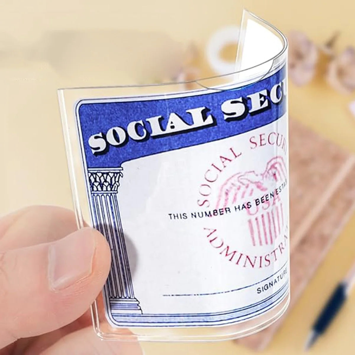 Clear Card Protector Sleeves for ID & Credit Cards