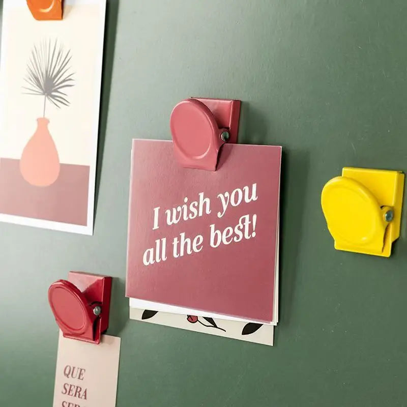 5-Piece Magnetic Clips for Office, Fridge, and File Organizing