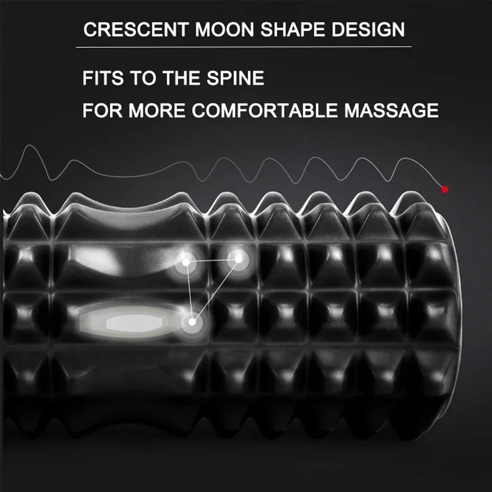 Hollow-Core Textured Foam Roller, 30 & 45 cm