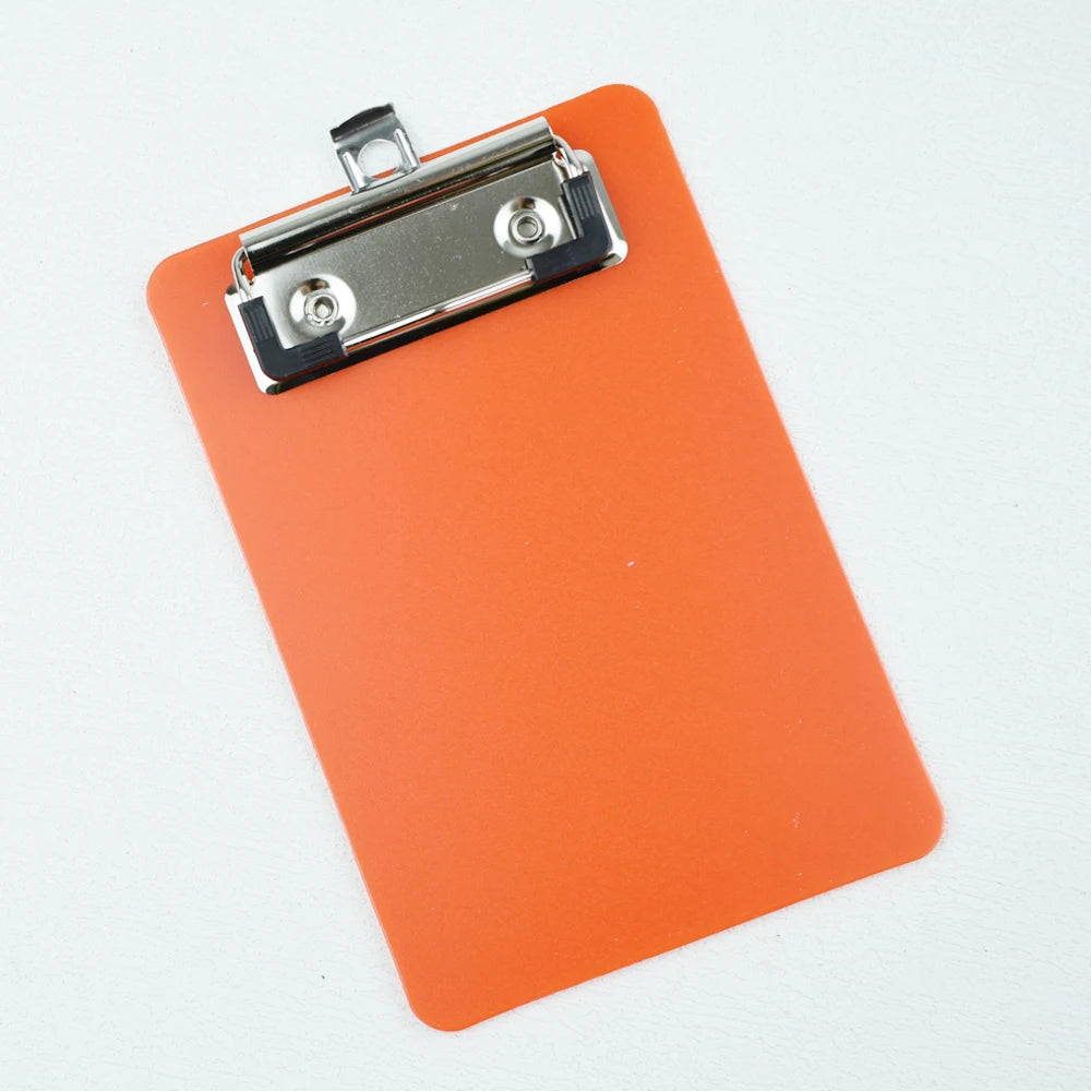 Mini Plastic Clipboard with Hanging Hole for Notes, Memos and Receipts for Home, Office and School