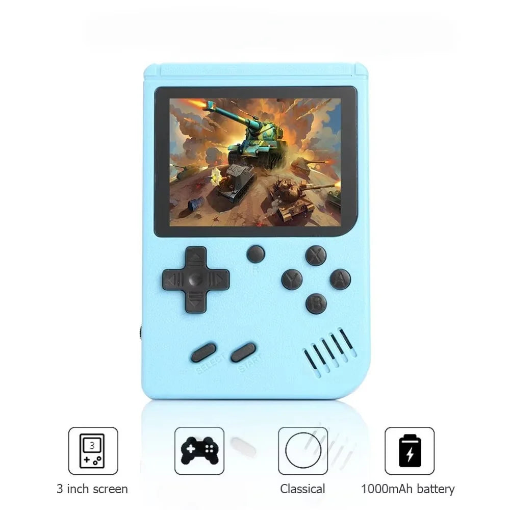 Portable Retro Handheld Game Console — 8-Bit, 3.0" Color LCD Screen