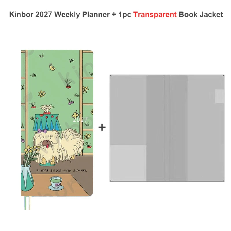 2027 Pocket Weekly Planner, Notebook and Cover Set Options