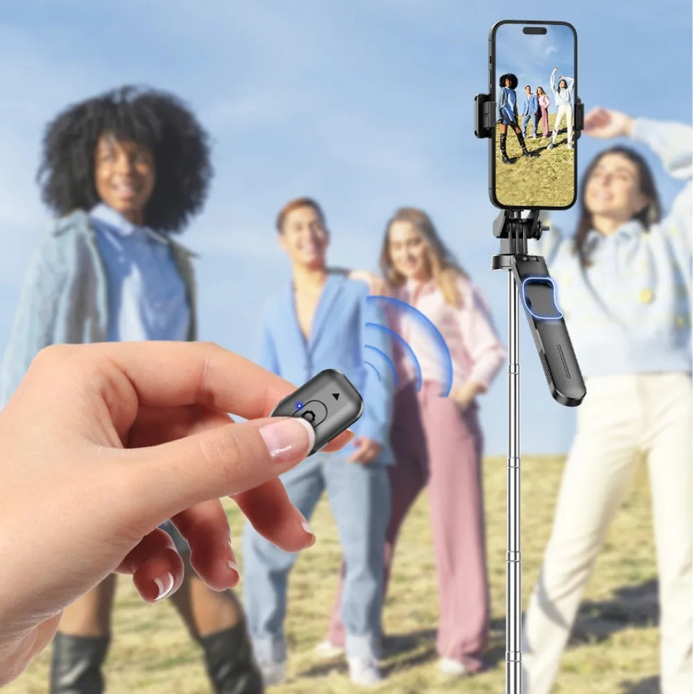 Selfie Stick Tripod with Fill Light and Bluetooth Remote, 67 Inch Extendable Phone Monopod Stand with 360° Rotation for Vlogging and Live Streaming