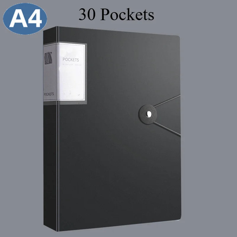 A4 Clear Pocket Presentation Folder for Documents & Certificates
