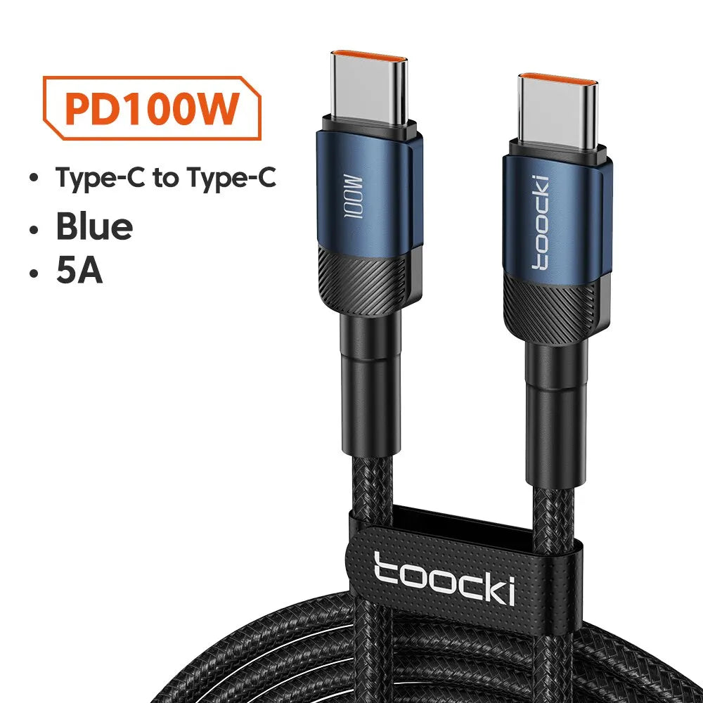 100W USB-A to USB-C Fast-Charging Cable — Data & Charging Cord for USB-C Devices