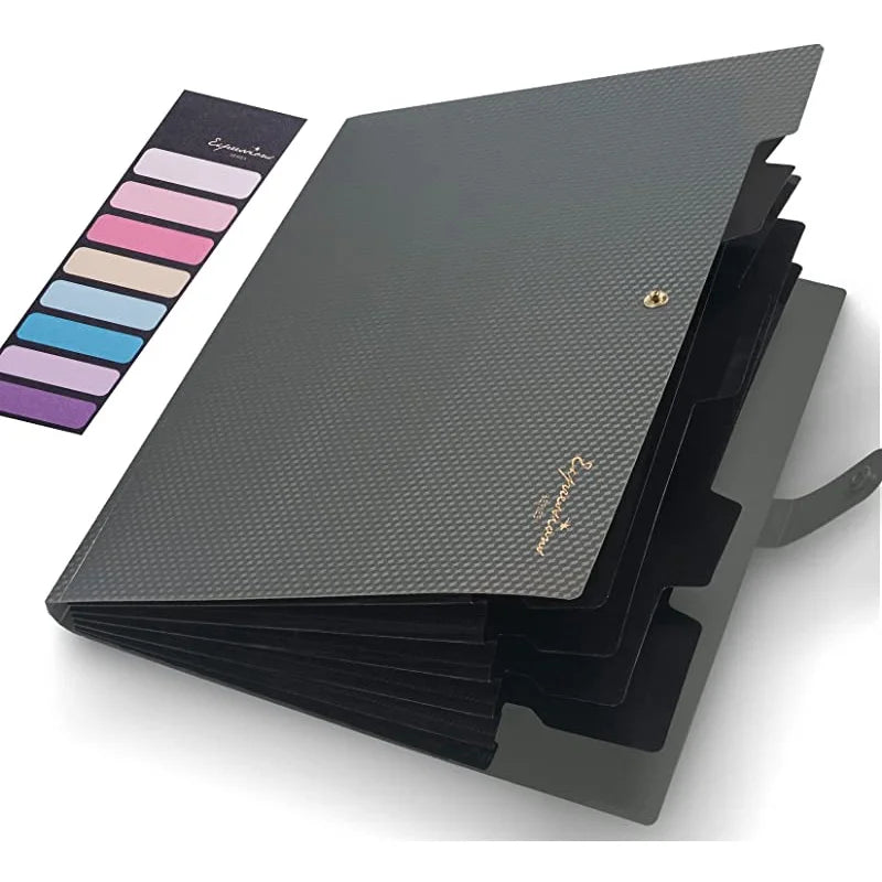 A4 5-Pocket Expanding File Folder — Portable Document Organizer