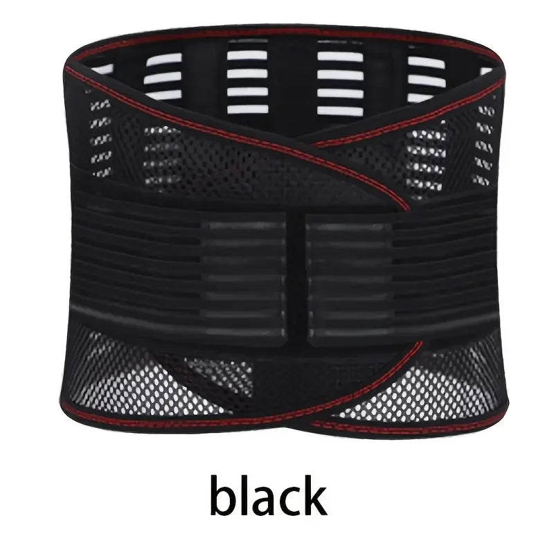 Adjustable Lumbar Support Belt – Breathable Mesh Back Brace