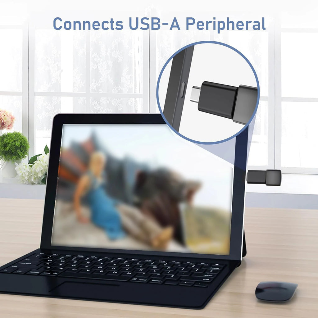 8-in-1 USB to USB-C Adapter Set — Micro USB & USB-C Female to USB Male Converter for Laptop & Car