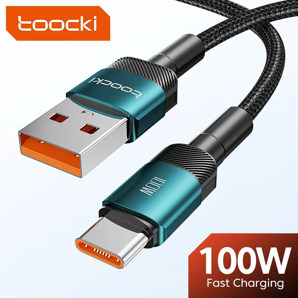 100W USB-A to USB-C Fast-Charging Cable — Data & Charging Cord for USB-C Devices