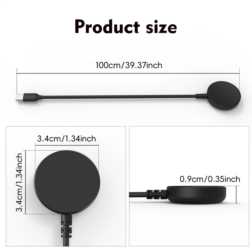 Samsung Galaxy Watch Magnetic Charging Cable — Compatible with Watch 3–8, Ultra, Classic & Active