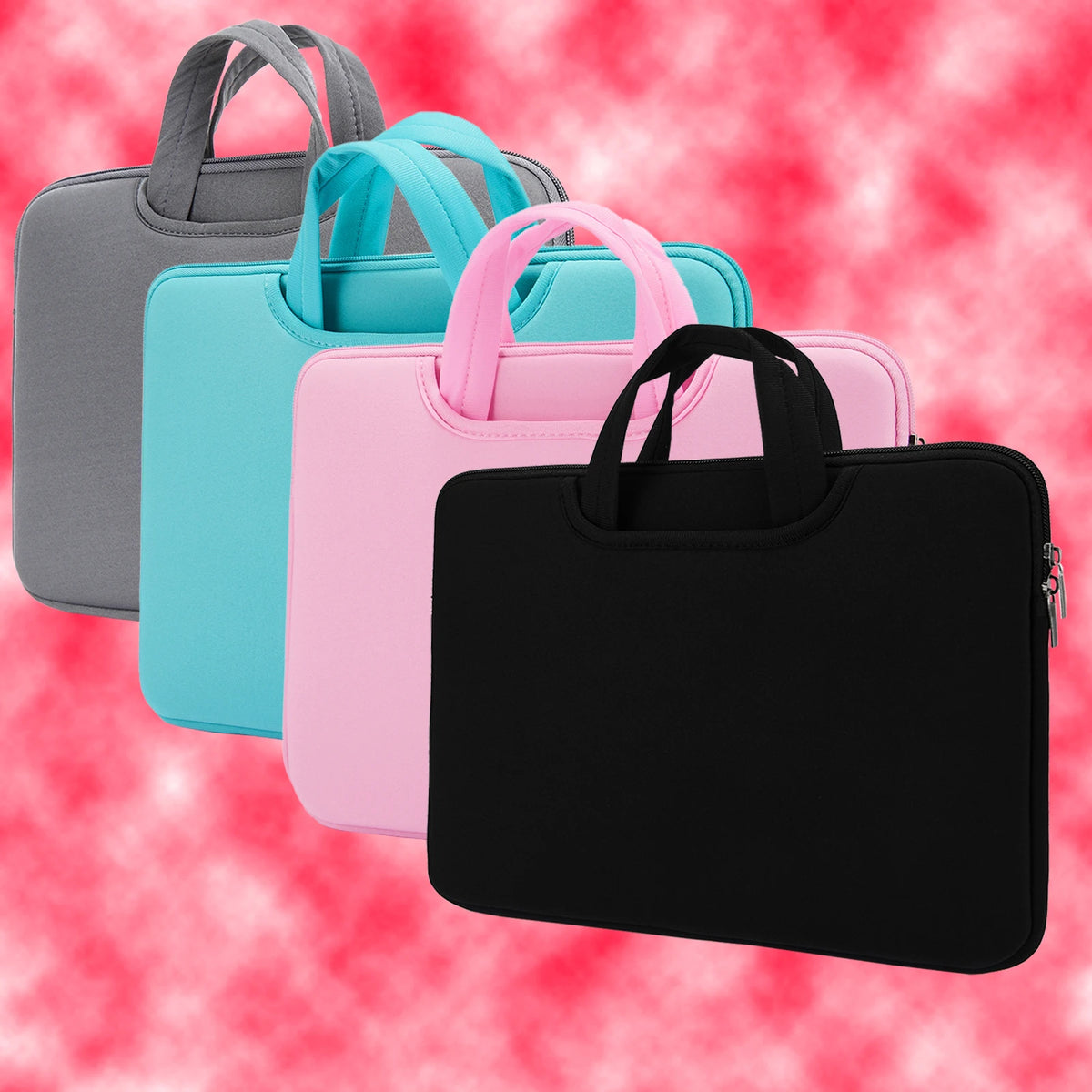 16" & 17" Laptop Bag with Front Pocket, Handle Strap & Shoulder Strap