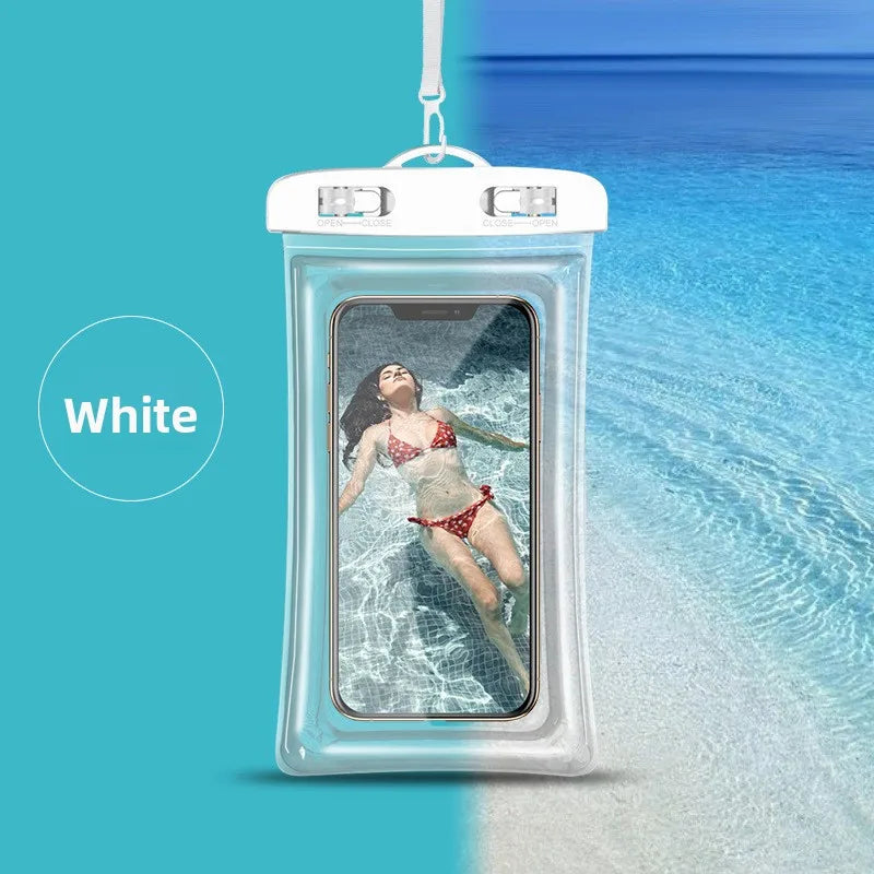 Clear PVC Phone Pouch with Lanyard and Locking Closure
