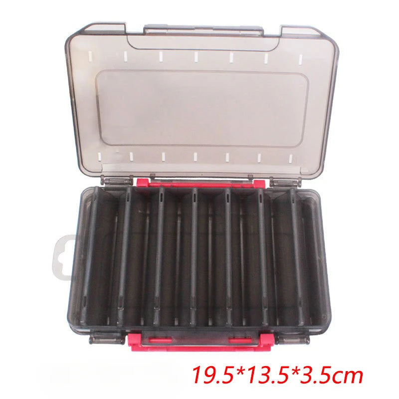Clear Compartment Storage Box Organizer for Desk Supplies and Small Accessories