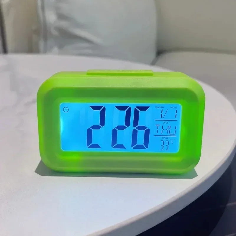 LED Digital Alarm Clock with Calendar & Temperature Display