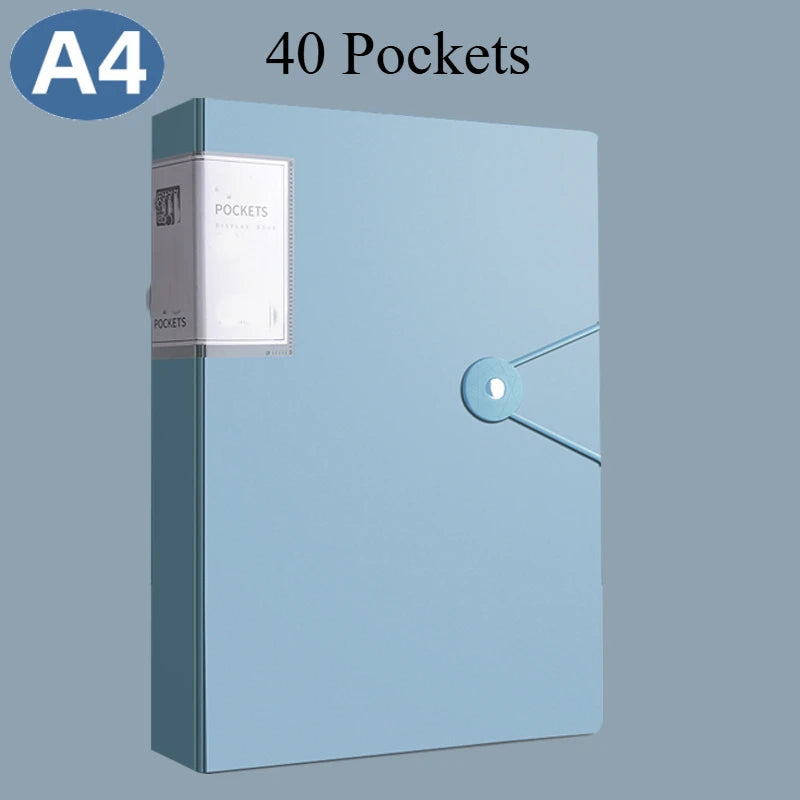 A4 Clear Pocket Presentation Folder for Documents & Certificates