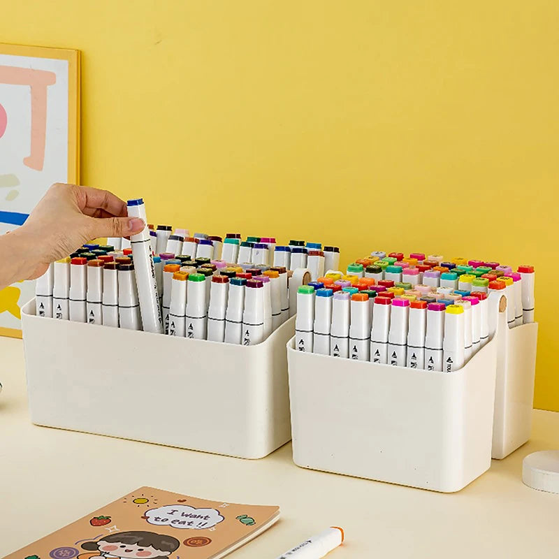 Large Capacity Desktop Pen Holder Storage Box for Office and School