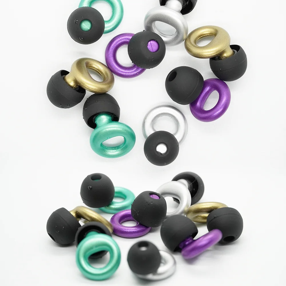 Quiet Ear Plugs for Noise Reduction — Soft Reusable Hearing Protection for Sleep, Swim & Work, 8 Tips in XS/S/M/L