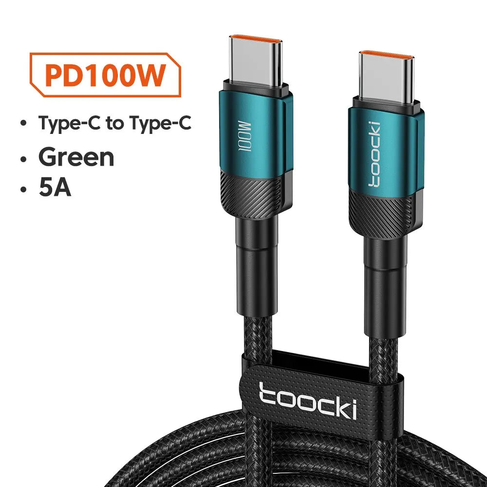 100W USB-A to USB-C Fast-Charging Cable — Data & Charging Cord for USB-C Devices