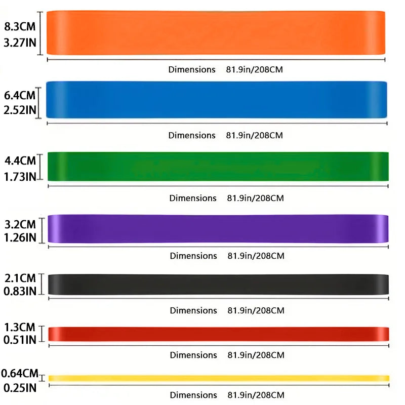 Latex Resistance Loop Bands, Single & Set Options