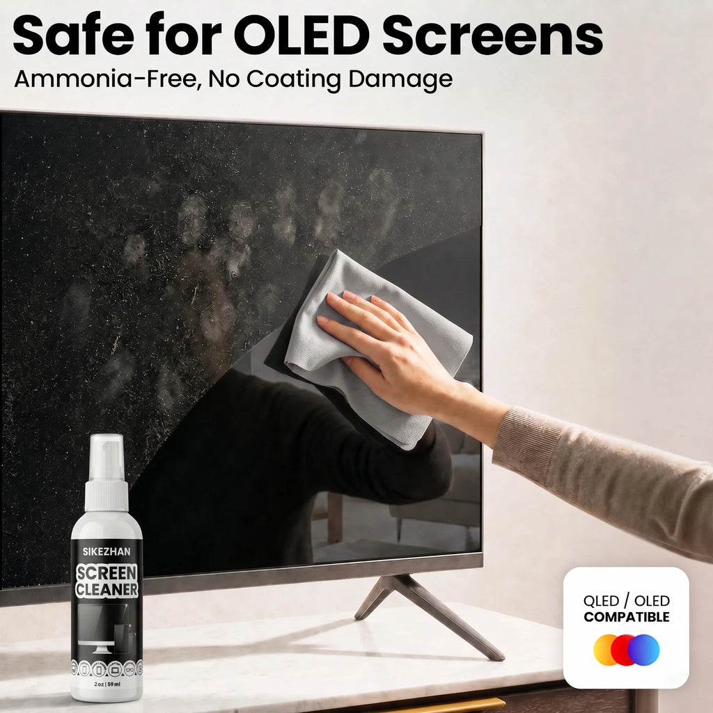 Screen Cleaner Spray Kit with Microfiber Cloth — for Phones, Laptops, Monitors & Glasses