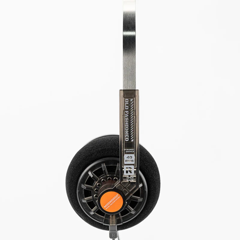 MOONDROP Old Fashioned On-Ear Headphones — 40mm Dynamic Driver, 0.78 2-Pin Detachable Cable, 3.5mm Plug