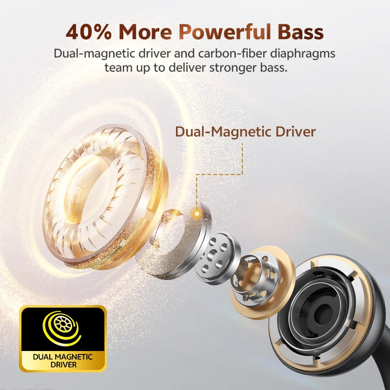 QCY Crossky C50 Open-Ear Bluetooth 6.0 Earbuds — Clip-On Sport Design with AI Clear Call & Bass Boost