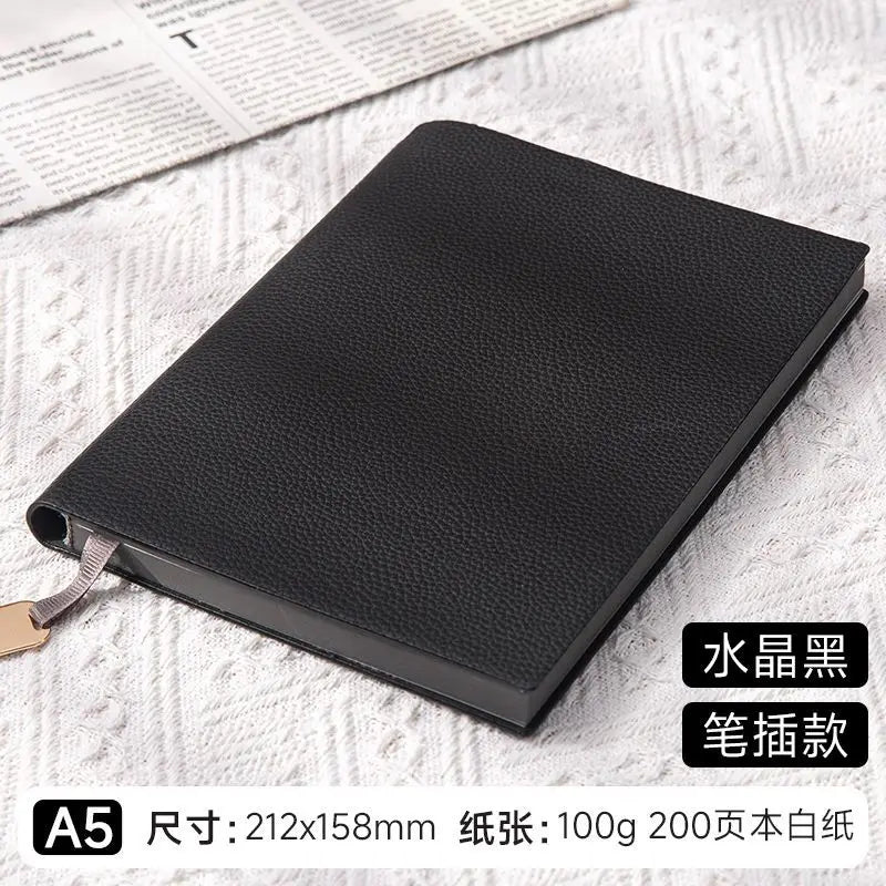 Personalized A5 PU Leather Notebook — Business, Study & To-Do Journal