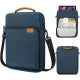 Laptop Sleeve Bag with Shoulder Strap and Handle, Water-Resistant Multi-Pocket Case for 11 and 13 Inch Laptops and 9 to 13 Inch Tablets